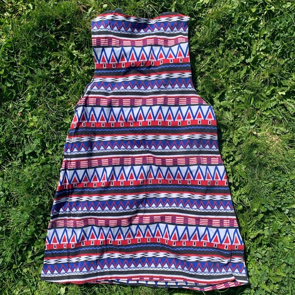 American Apparel geometric print sleeveless shift - Picture 3 of 5